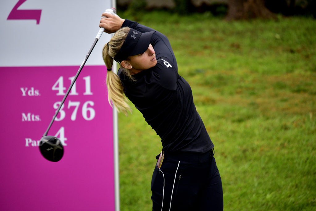 Pederson en drive de salida (Andalucía Costa del Sol Open de España)