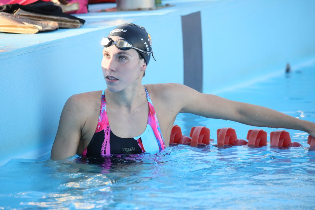 La nadadora Jimena Pérez