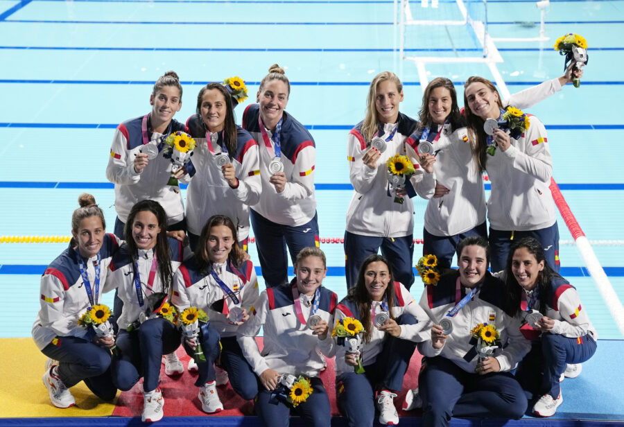 Selección española de waterpolo femenino plata en Tokio 2020