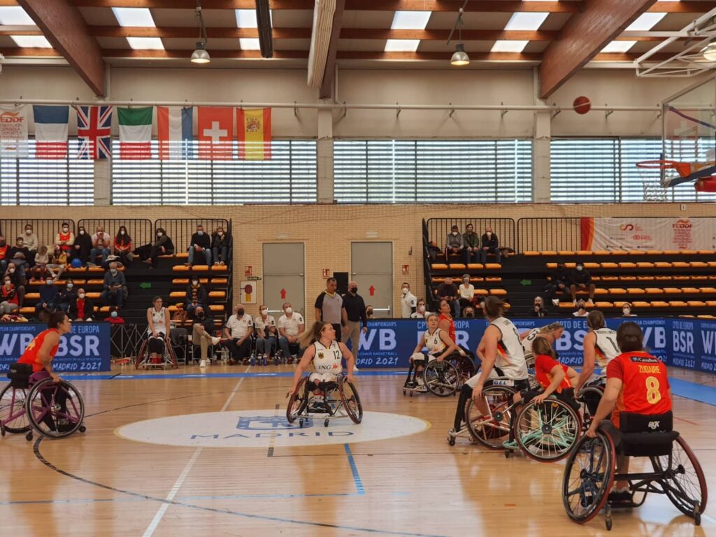 Europeo baloncesto silla ruedas España-Alemania segunda jornada